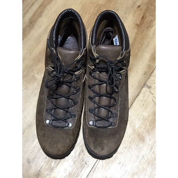 Dexter Vintage Hiking Boots Made In USA  Brown Lace Soles Adult 8.5 - Picture 3 of 9